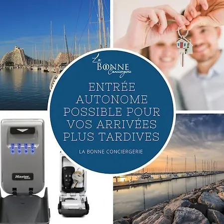 Cap Sur Le Sud * Vue * Clim * Parking * Wifi * Couchant * Apartment La Grande-Motte